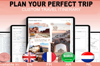 plan your perfect trip with a custom travel itinerary en,fr,nl,ar