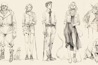 sketch any person, character or animal