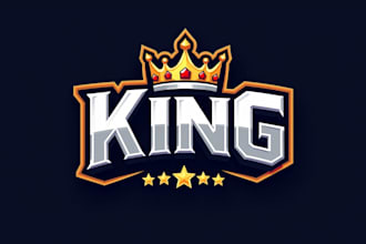make eye catching king crown logo  with unlimited revision