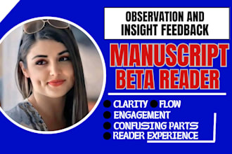 thoroughly beta read, literary fiction, critique and offer inline feedback
