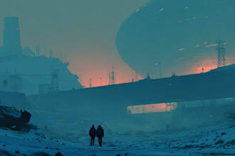 create high quality space art and futuristic space scenes