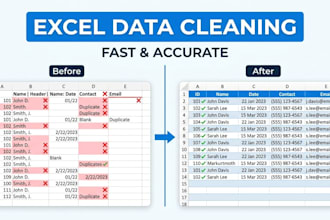 clean and format your excel or CSV data