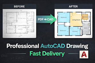 convert PDF or image to autocad drawing