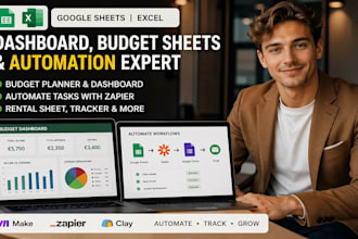 create dashboard budget sheet excel google sheets automation
