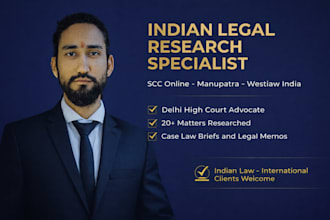 do indian legal research and write a case law brief or legal memo