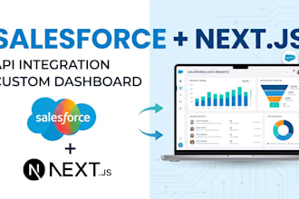integrate salesforce with react or nextjs and build custom dashboards