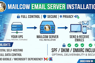 install and configure a secure mailcow mail server on your server