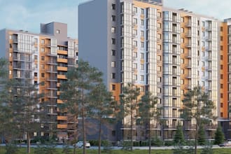 modern apartment complex,residential building, community housing,exterior design