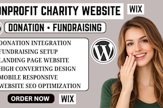 create nonprofit charity website donation fundraising high converting website