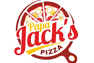 design excellent pizza logo with free unlimited revision