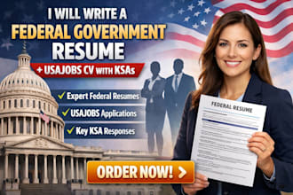 write a federal government resume and usajobs CV with ksas