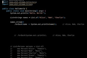 create java programs tasks