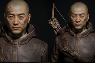 model 3d realistic metahuman 3d character for unreal engine 5 for game animation