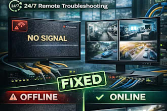 fix cctv and network issues