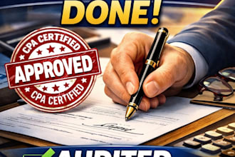 provide CPA attestation CPA sing and audit financial statement professionally