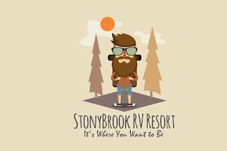 design extraordinary outdoor campground logo