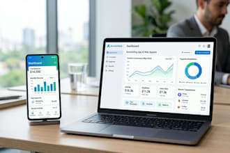 build accounting and calculator app with web system