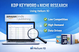 do advanced KDP keyword niche and category research using helium 10