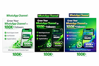 whatsapp channel promotion grow 100k channel follower whatsapp channel promotion