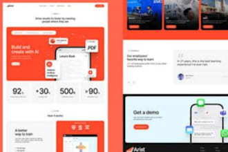 do a website design with html css