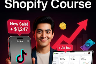 build a tiktok ads online course for shopify stores