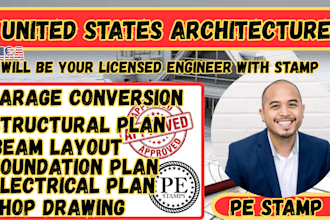 united states licensed engineer full permit building plan, foundation plan,texas