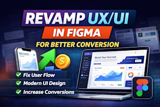 revamp ux ui in figma for better conversion
