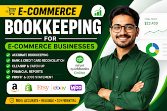be your amazon bookkeeper,accountant,ecommerce assistant