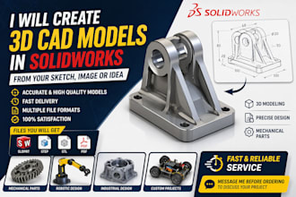 create 3d cad models in solidworks