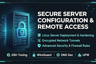 setup and secure your linux cloud server for remote access