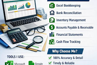 handle complete bookkeeping and accounting services