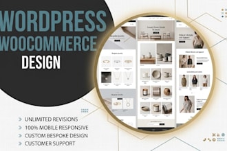 design redesign wordpress website, woocommerce