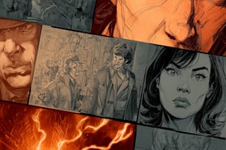 comic book illustration with comic book illustrator