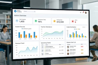 develop a custom school management system with student portal