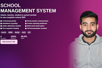 build multi tenant school erp with biometric attendance