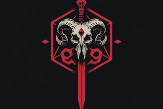 design a dnd or fantasy rpg inspired logo