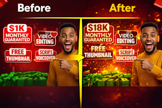 design high CTR youtube thumbnails before and after clickbait style