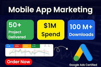 do mobile app marketing and mobile games marketing on google ads and aso