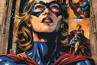 comic book illustration with comic book illustrator