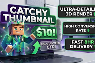 design high CTR minecraft thumbnails