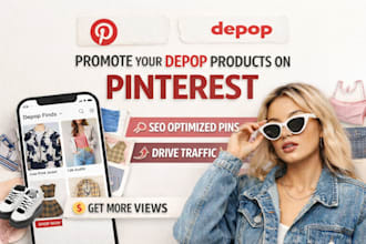 list, promote your depop product on pinterest with SEO