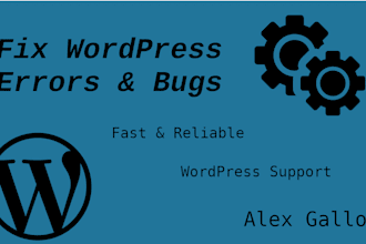 fix wordpress errors, bugs and issues