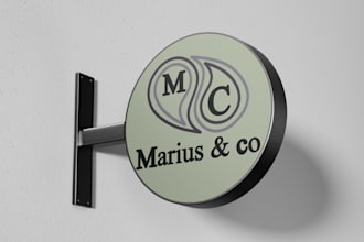 création de logo affiches de prix de cartes de menus