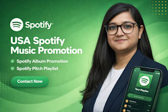 do USA spotify music promotion spotify album promotion, spotify pitch playlist