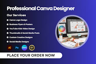 design  canva social media posts, brochures, and resumes