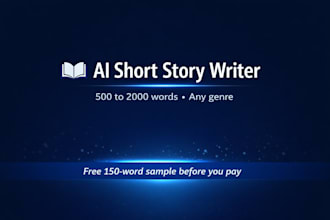 write story for custom short stories and fiction no ai