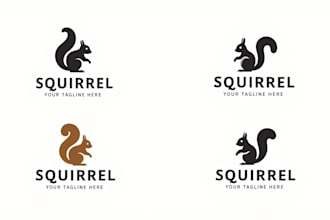 design outstanding squirrel logo with express delivery