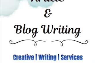 write blogs and articles