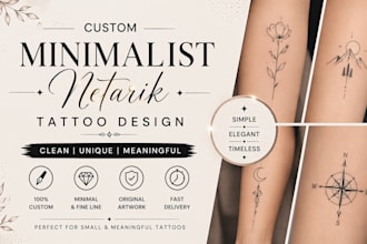 design a unique custom tattoo for you