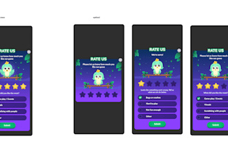 design professional mobile game UI, hud, menus and game interface